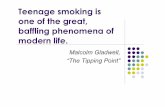 Teenage smoking is one of the great, baffling phenomena of ......Teenage smoking is one of the great, ... attraction to the opposite sex. ... to convince teenagers that smoking isn’t