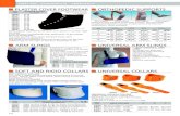 PLASTER COVER FOOTWEAR ORTHOPEDIC SUPPORTS · 2019-02-12 · SOFT CERVICAL COLLARS This collar is made of soft expanded polyurethane lined with an anti - allergic 100% cotton fabric.