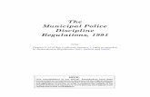 The Municipal Police Discipline Regulations, 1991 · Police commission 30 Notice of appeal 31 Service of notice of appeal 32 Time for service of notice of appeal 33 Record, etc.,