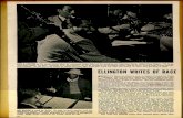 ELLINGTON WRITES OF RACE - Jazz Studies Online · LIKE A FATHER to his band rather than an employer, Duke talks of his band as an American band, rather than Negro. "It is an American