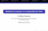 Statistical analysis of compositional data · Statistical analysis of compositional data G. Mateu-Figueras Dep. d’Informatica, Matem` atica Aplicada i Estad` ´ıstica Universitat