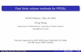 Fast finite volume methods for FPDEs - Brown UniversityHong Wang, University of South Carolina (Department of Mathematics, University of South Carolina[0.05in] hwang@math.sc.edu[0.5in])May