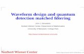 Waveform design and quantum detection matched ﬁlteringjjb/matched_filtering.pdf · Finite ambiguity function and Doppler Standard Doppler tolerance problems: How well does Au(·,k)