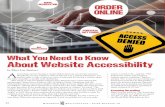 What You Need to Know About Website Accessibility · Do small operators with only one location and a simple website have to worry? The answer is “yes.” While many operators use