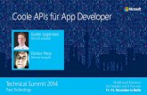 Programming skills Development tools Languages ...download.microsoft.com/.../Coole_APIs_fuer_App_Developer.pdf•One Visual Studio ‘Universal app’ project template for your app