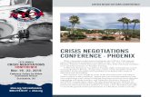 crisis NeGOTiATiONs cONfereNce - phOeNiX · Special Assignments Unit for their assistance in making this conference a success. NOmiNATiONs FOr 2019 NegOTiATiONs AWArd The NTOA is
