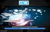 Specialized IT Infrastructure Solutions and Servicesbci.net.pk/wp-content/uploads/2018/03/BCI-company-profile.pdf · Specialized IT Infrastructure Solutions and Services Established