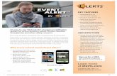 LERTS EVENT ALERT KEY FEATURES - ELERTS Corp.elerts.com/assets/Event-Alert-Panic-Button-Flier.pdf · The Event Alert application is available to smartphone users, and Windows and