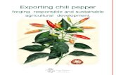 forging responsible and sustainable agricultural development. y CIA S.A... · Hugo Restrepo y Cia (HR&CIA) is a family owned company exporting chili pepper paste to industrial clients