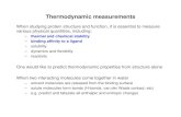 Thermodynamic Measurements - University at Buffalosjpark6/pednotes/Thermodynamic Measure… · Thermodynamic measurements When studying protein structure and function, ... In part