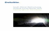South African Restructuring Outlook Survey Results …...South African Restructuring Outlook Survey Results 2015 3 1. Foreword The sluggish economy continues to impact the pace and