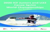 2020 ICF Juniors and u23 Canoe Sprint World Championships€¦ · We will invite the world’s best junior and U23 canoe athletes in canoe sprint to be our guests in Brandenburg an