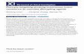 resistance to vascular disrupting agents · treatment and hampers the efficacy and clinical drug development of VDAs (1, 2). Although combination strategies with antiangiogenic agents,