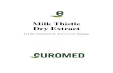Milk Thistle Dry Extract - Euromed · MILK THISTLE FRUIT EXTRACT 4 Introduction is a company specialized in making botanical extracts and active principles used as phytomedicines