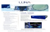 OVA 5000 - Advancedphotonix · OVA 5000 Optical Vector Analyzer TM The Luna OVA 5000 is the fastest, most accurate and economical tool for loss, dispersion and polarization measurements