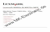 Lexmark MX81x & MX71x MFP · PCL is Hewlett-Packard Company’s designation of a set of printer commands (language) and functions included in its printer products. This printer is
