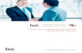 VerifEye Directory - BSI Group Direc… · 81%of businesses experienced at least one ... The BSI VerifEye™ Directory can provide potential buyers with full visibility of your credentials