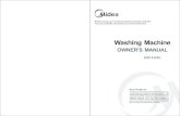 Washing Machine - Mideahk5.midea.com/attachment/2015100706091406.pdf · Washing Machine OWNER’S MANUAL Before using your washing machine,please read this manual carefully and keep