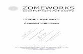 ZOMEWORKS - Northern Arizona Wind & Sun · UTRF-072 42 3/4” • Slide second Truss Tube on to the south end of the Axle. Using a tape measure, space the southern Truss Tube so that