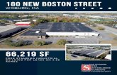 180 NEW BOSTON STREET WOBURN MA BROCHURE · woburn, ma 180 new boston street 66,219 sf free standing industrial building for lease on 3.69 acres ... zoning industrial park (ip) ceiling