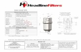 Model: 112 (1/4” NPT) Replacement ... - Headline Filters · Headline Filters Limited Mill Hall Business Estate Aylesford Kent, ME20 7JZ Model 112 THE COPYRIGHT OF THIS DRAWING IS