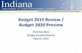 Budget 2019 Review / Budget 2020 Preview - Van Dorp... · 2020-06-22 · Budget 2019 Review / Budget 2020 Preview. Fred Van Dorp. Budget Division Director. May 21, 2019. 1