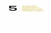 5 Corporate Governance Statement and Statutory report · 5 Corporate Governance Statement and Statutory report. St Statutor eport 44 T n eport 2015–16 Key accountabilities and matters