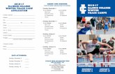 2016-17 CHOOSE YOUR SESSIONS: 2016-17 ILLINOIS COLLEGE ...€¦ · The 2016-17 Illinois College Winter Track and Field Camps will be held indoors at King Field House on the Illinois