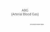 ABG (Arterial Blood Gas) Surgery/ABG.pdf · Arterial blood gas analysis •Important routine investigation to monitor the acid-base balance of patients effectiveness of gas exchange