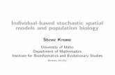 Individual-based stochastic spatial models and population ...mathtube.org/.../krone_Naramata_symp_Oct2012.pdf · a.k.a. “stochastic cellular automata” and “individual-based