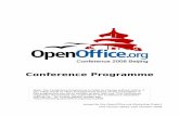OpenOffice.org Marketing Project€¦ · Commute to Keynote Session Keynote Session Commute to Conference Venue Lunch Break Break OpenOffice.org in Spain The Presenter Console 19:30-Welcome