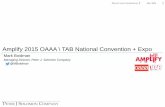 TAB National Convention + Expo€¦ · Amplify 2015 OAAA \ TAB National Convention + Expo Mark Boidman Managing Director, Peter J. Solomon Company @MBoidman . PJSC Accent 16 37 63