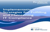 Implementation Strategies for Fulfilling and …information security and privacy regulations such as HIPAA, GLBA, and PCI DSS. If you don’t take a risk‐based approach, there’s
