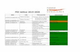 PDC édition 2019-2020 - Terre et Conscience€¦ · introduction au design. ... L'outil de design. samedi 7 mars 20 A confirmer Groupes de design Eric Luyckx vendredi 20 mars 20