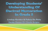 Developing Students’ Understanding of Decimal Numeration ...faculty.salisbury.edu/~regroth/Presentations... · Lengths of decimals do not dictate value Common strategies do not