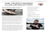 THE TAUPŌ FISHING CLUB NEWSLETTER.taupofishingclub.co.nz/images/newsletter/September-2018.pdf · THE TAUPŌ FISHING CLUB NEWSLETTER. Trout ﬁshing in New Zealand, and Taupō is