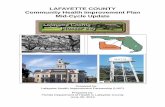 LAFAYETTE COUNTY Community Health Improvement Plan Mid ... · OBJECTIVE 1.1.1 BASELINE OUTCOME INDICATORS By July 1, 2016, establish and maintain a productive community health improvement