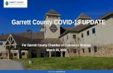 Garrett County COVID-19 UPDATE · 3/25/2020  · Wear a facemask if you are sick* Always cover your cough and sneezes ... extends licenses and permits until 30 days ... (e.g., child