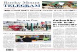 Rocky Mount TELEGRAM€¦ · TELEGRAM Serving the Twin Counties since 1910 A look at the Big East SPORTS, A6 ROCKY MOUNT, NORTH CAROLINA $1.50 FRIDAY, JANUARY 3, 2020 FUN IN THE PARK