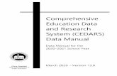 Comprehensive Education Data and Research System (CEDARS ... · Updated Valid Values • Element G10 – Teacher Indicator New Valid Value • Element H13 – Course Designation Code