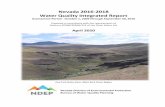 Nevada 2016-2018 Water Quality Integrated Report · IR Integrated report IRR Irrigation (beneficial use) JD Jurisdictional determination µg/L Micrograms per liter MCL Maximum contaminant