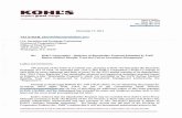 Kohl's Corporation; Rule 14a-8 no-action letter€¦ · December 17,2014 VIA E-MAIL (shareholderproposals@sec.gov) U.S. Securities and Exchange Commission Division of Corporation