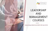 Leadership and management courses