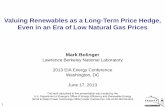 Valuing Renewables as a Long-Term Price Hedge, …...•In general, the Interior is a low-priced region, the West is a high-priced region (value-based pricing?), and the others lie