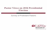 Pastor Views on 2016 Presidential Electionlifewayresearch.com/.../2016/10/Sept-2016...on-Presidential-Election.… · 16 “In the 2016 presidential election, for whom do you plan