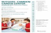 RUTGERS–CAMDEN CAREER CENTER SERVICES BEST BANG … of... · RUTGERS–CAMDEN CAREER CENTER CLASS OF 2015 Outcomes Report School of Nursing REPORT OVERVIEW 48% of 216 graduates