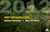 WEYERHAEUSERfilecache.investorroom.com/mr5ir_weyerhaeuser/98... · 5/10/2012  · growth in EBITDA in all segments, growth with key customers, continued decreases in costs and improved