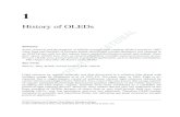 History of OLEDs - catalogimages.wiley.com€¦ · History of OLEDs Light emission by organic materials was first discovered in a cellulose film doped with acridine orange by Bernanose