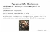 Proposal 25: Muskoxen · Unit 23: Sale of antlers Proposal 29: Slide 5 • Residents of Unit 23 were divided about selling antlers: The high cost of living and few jobs made antler