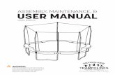 ASSEMBLY, MAINTENANCE, & USER MANUAL · 2018-09-11 · T-joints. Helpful Hint: There are five straps with yellow striped lines. Attach the V-rings with the yellow straps to the middle